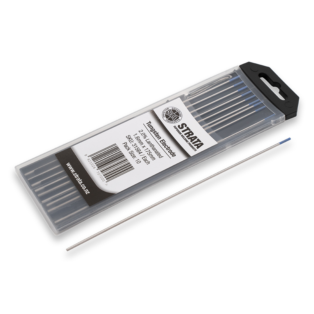 TOOLIOM TIG Welding Tungsten Electrodes - 3/32" X 7" Red EWTh-2 (10 Pack)